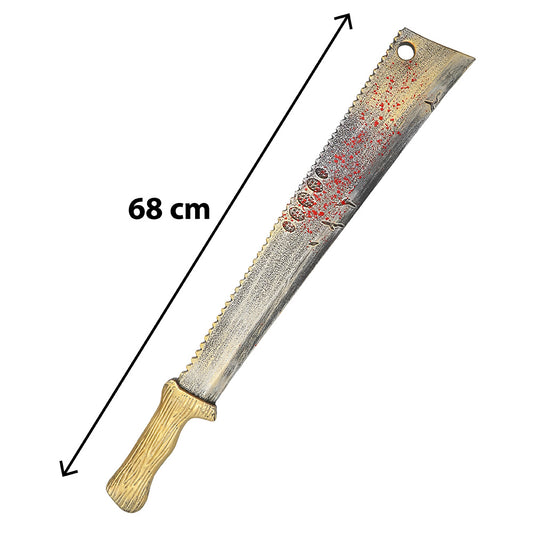 Machette Sanglante 68cm - Accessoire Halloween Zombie
