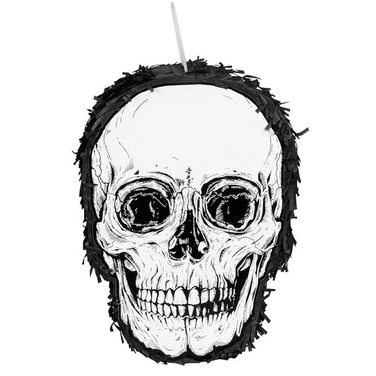 Piñata Tête de Mort - Décoration Halloween Festive 35cm