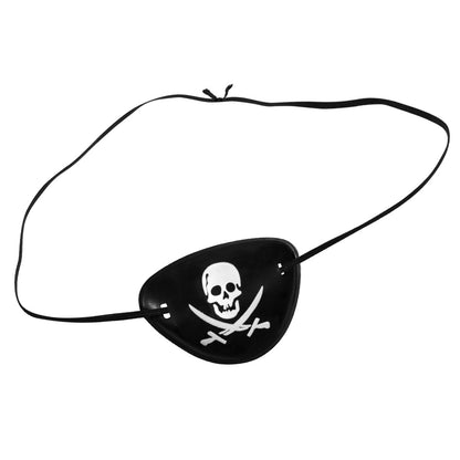 Lot de 4 Cache-œil Pirate Crâne - Accessoire Déguisement