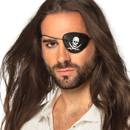 Lot de 4 Cache-œil Pirate Crâne - Accessoire Déguisement