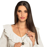 Collier Pirate Gouvernail Crâne et Épées - Accessoire Déguisement