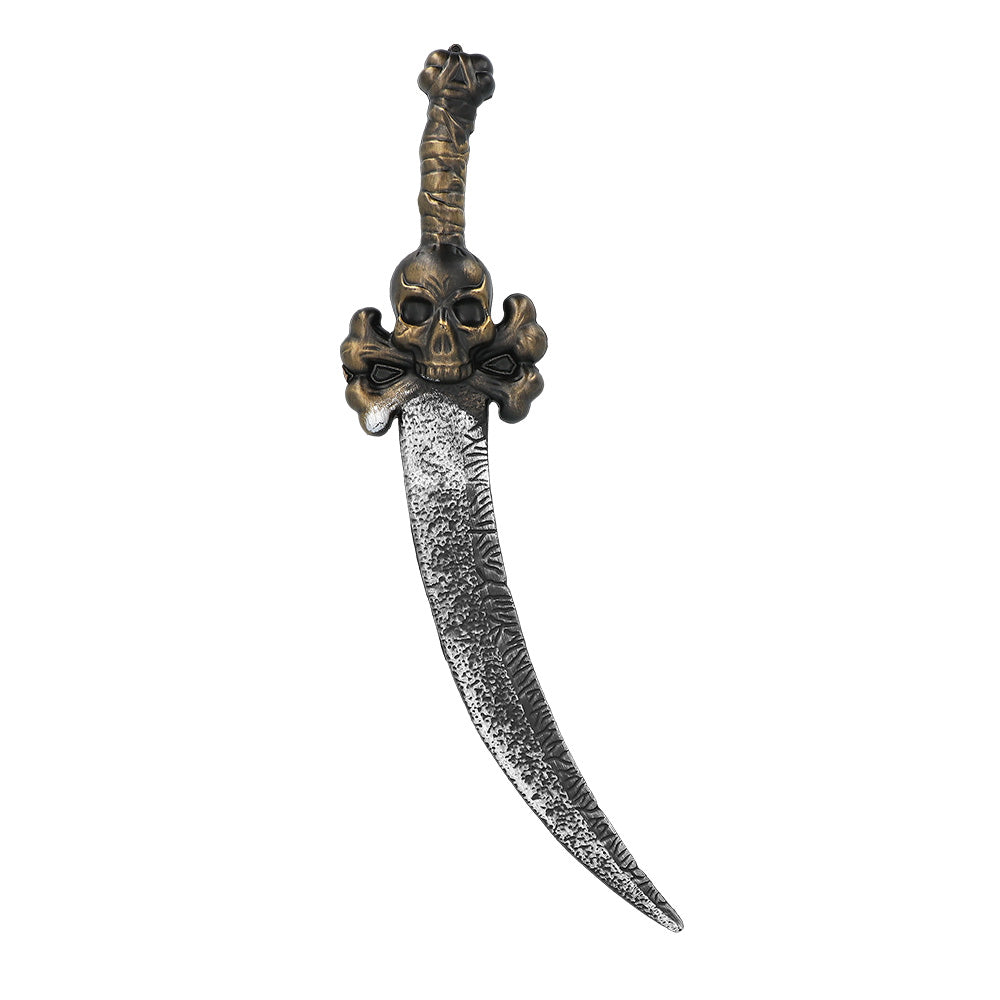 Épée Pirate Cimeterre avec Manche Crâne - Accessoire Déguisement