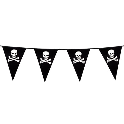 Guirlande Pirate Crâne et Tibias Croisés - Décoration Halloween