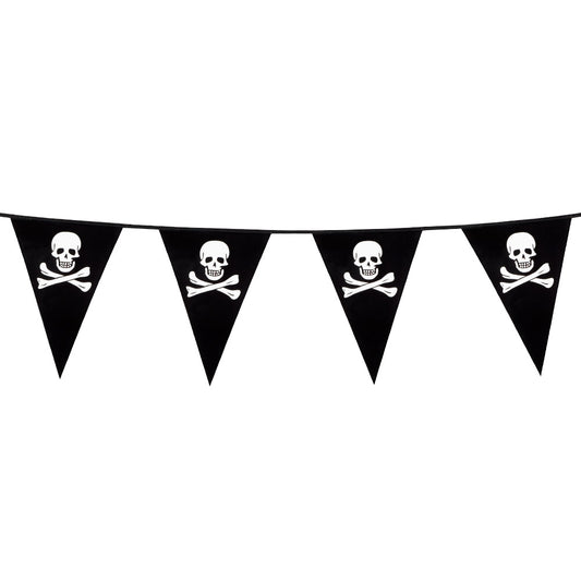 Guirlande Pirate Crâne et Tibias Croisés - Décoration Halloween