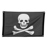 Drapeau Pirate Crâne et Os Croisés - Décoration Halloween