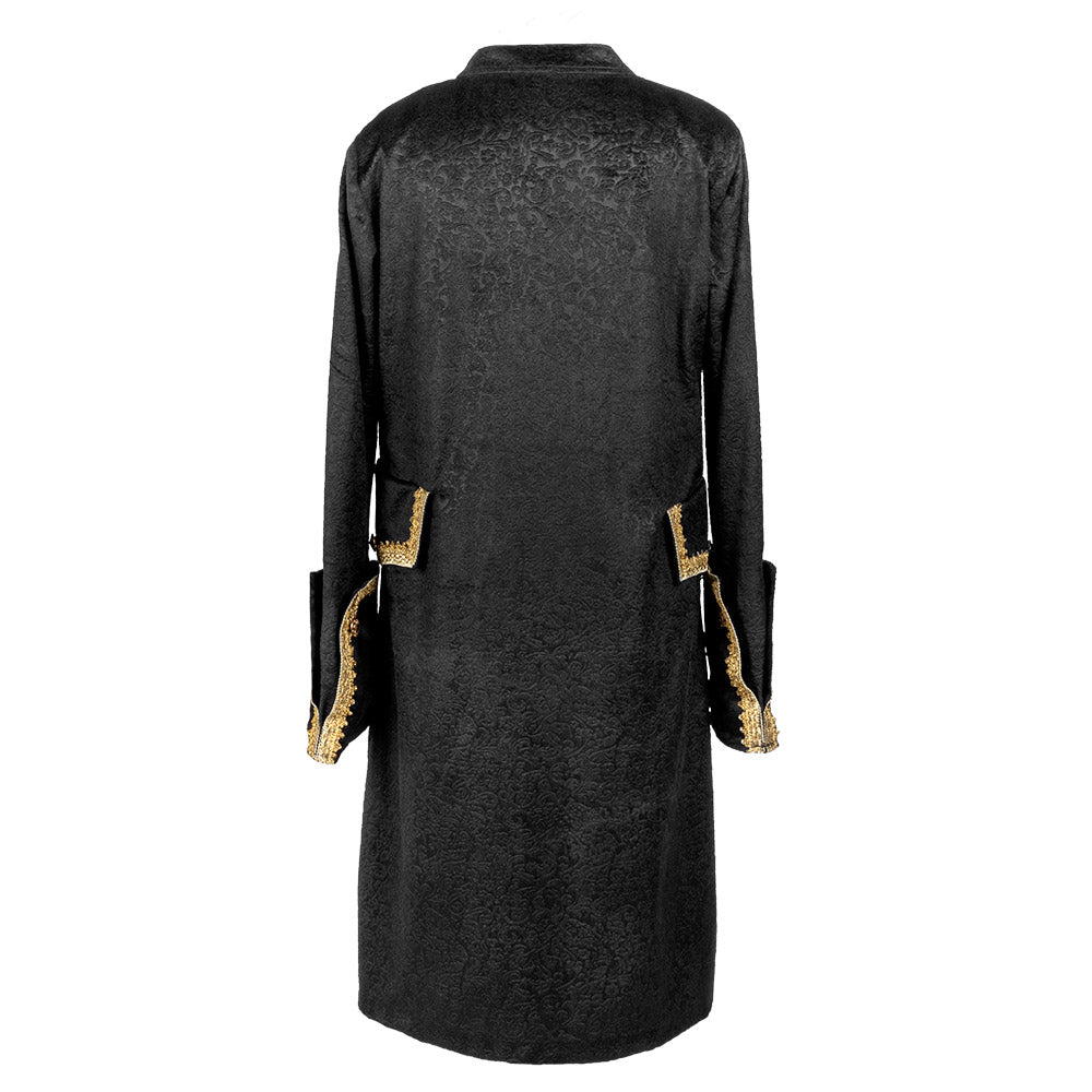 Veste Pirate Capitaine Noir et Or - Déguisement Adulte