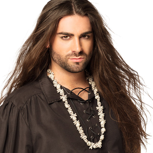 Collier Crânes et Crossbones - Accessoire Halloween Pirate