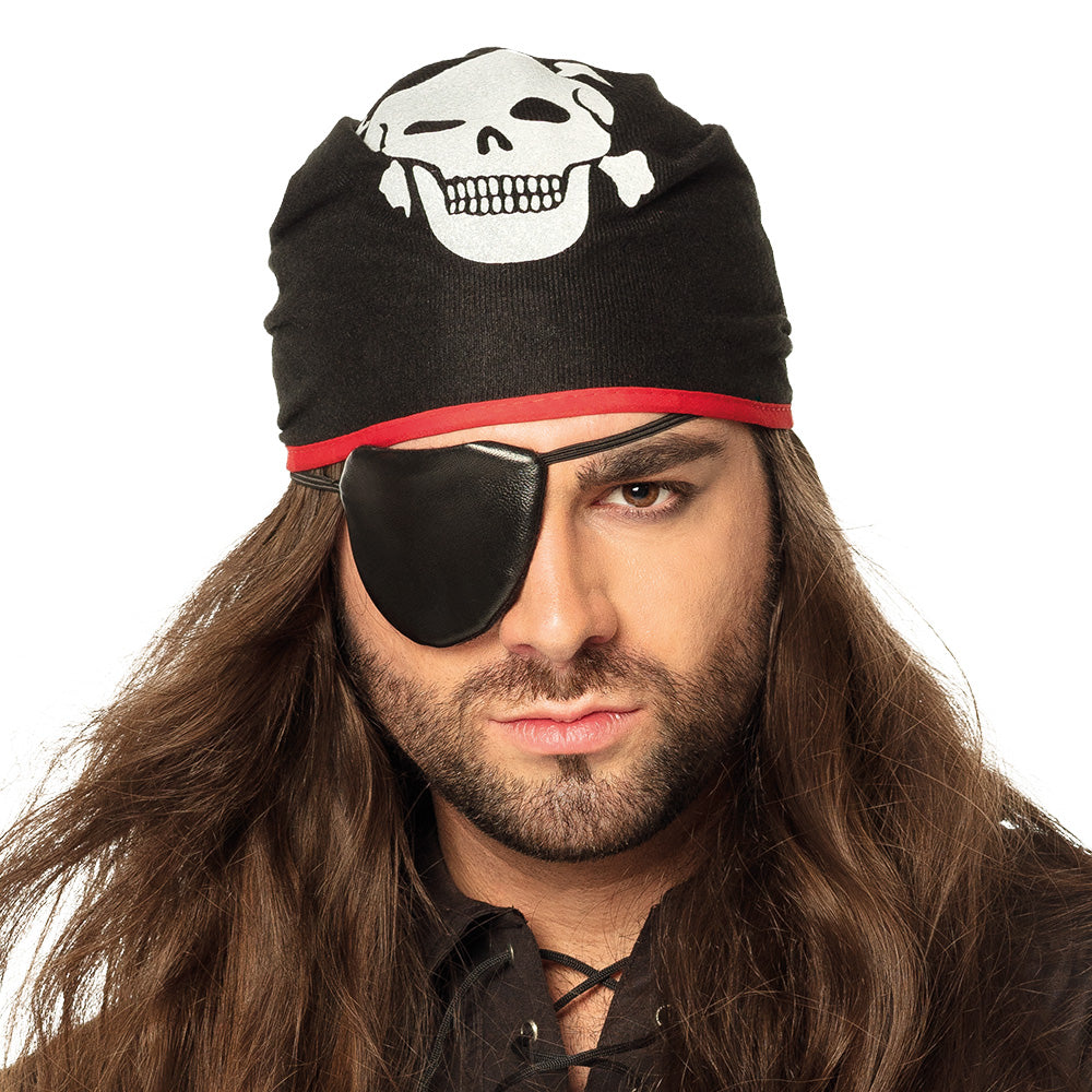 Kit Pirate 2 Pièces : Bandana Crâne & Cache-Œil