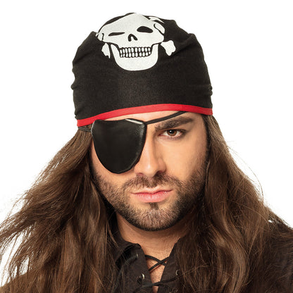 Kit Pirate 2 Pièces : Bandana Crâne & Cache-Œil
