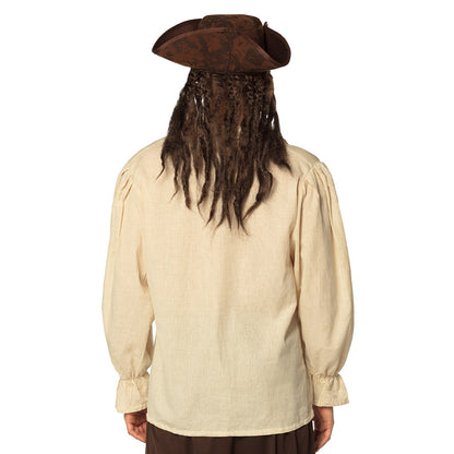 Chemise Pirate Crème - Déguisement Corsaire Adulte