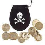 Bourse à Pièces Pirate Crâne et Tibias - Accessoire Déguisement