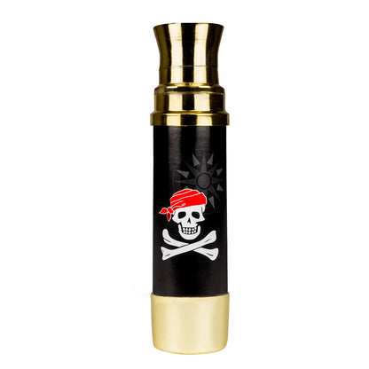 Télescope Pirate Noir et Or - Accessoire Déguisement Pirate
