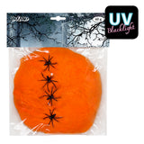 Boule Araignées Orange UV Blacklight 60g - Décor Halloween