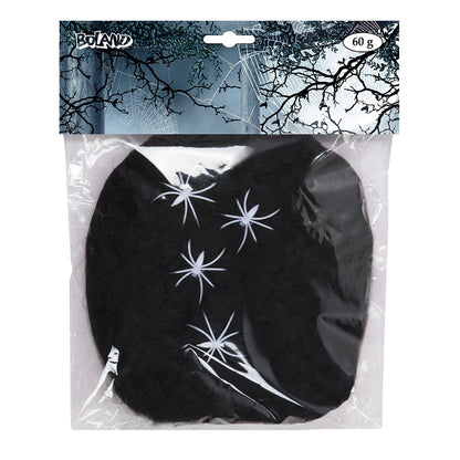 Toile d'Araignée Halloween avec Araignées - 60g Décor Festif