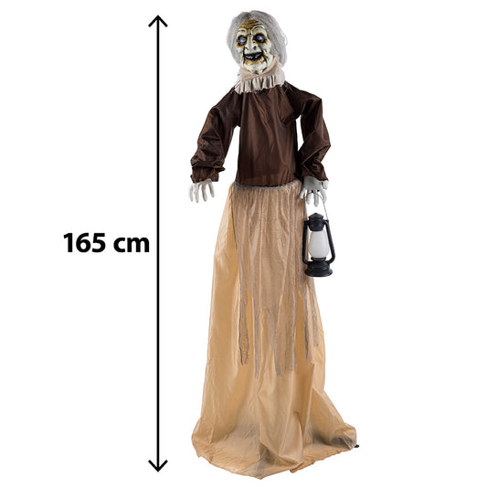 Sorcière Fantôme Lumineuse 165cm - Décoration Halloween Animée