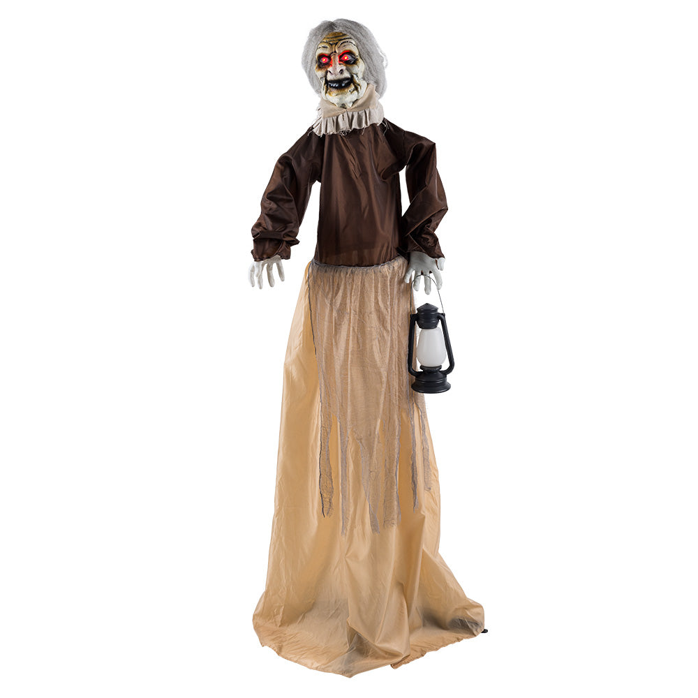 Sorcière Fantôme Lumineuse 165cm - Décoration Halloween Animée