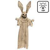 Lapin Fantôme Lumineux 110cm - Décoration Halloween Terrifiante
