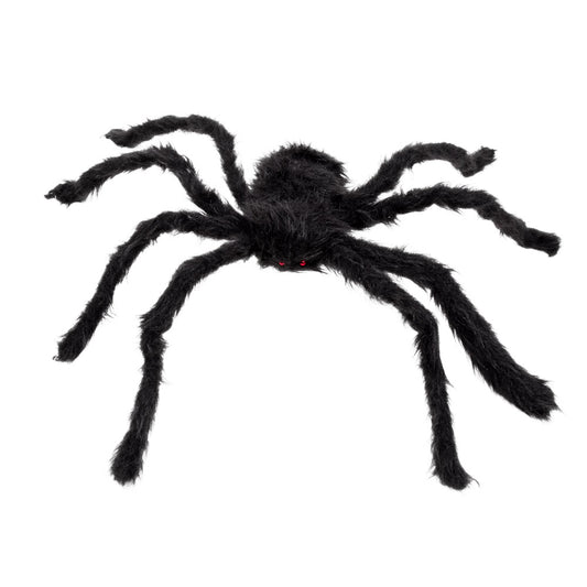 Araignée Géante Noire Poilue - Accessoire Halloween Effrayant