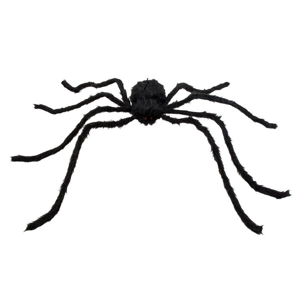 Araignée Géante Poilue Noire - Accessoire Halloween Réaliste