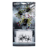 Set Araignées Décoratives Halloween - 3 Araignées Noires