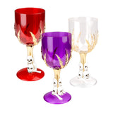 Verre Vampire Calice Gothique - Set 3 Verres Décor Crânes