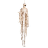 Momie Suspendue Blanc Crème Halloween - Décoration Fantôme