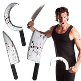Lot 3 Couteaux Sanglants Halloween - Accessoires Déguisement Zombie