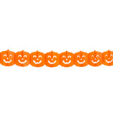 Guirlande Citrouilles Halloween - 8 Têtes Souriantes Décoratives