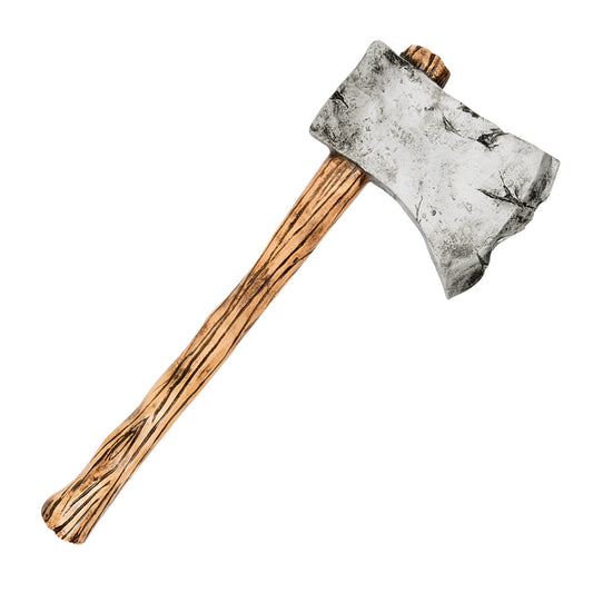 Hache Médiévale Grise - Accessoire Costume Guerrier