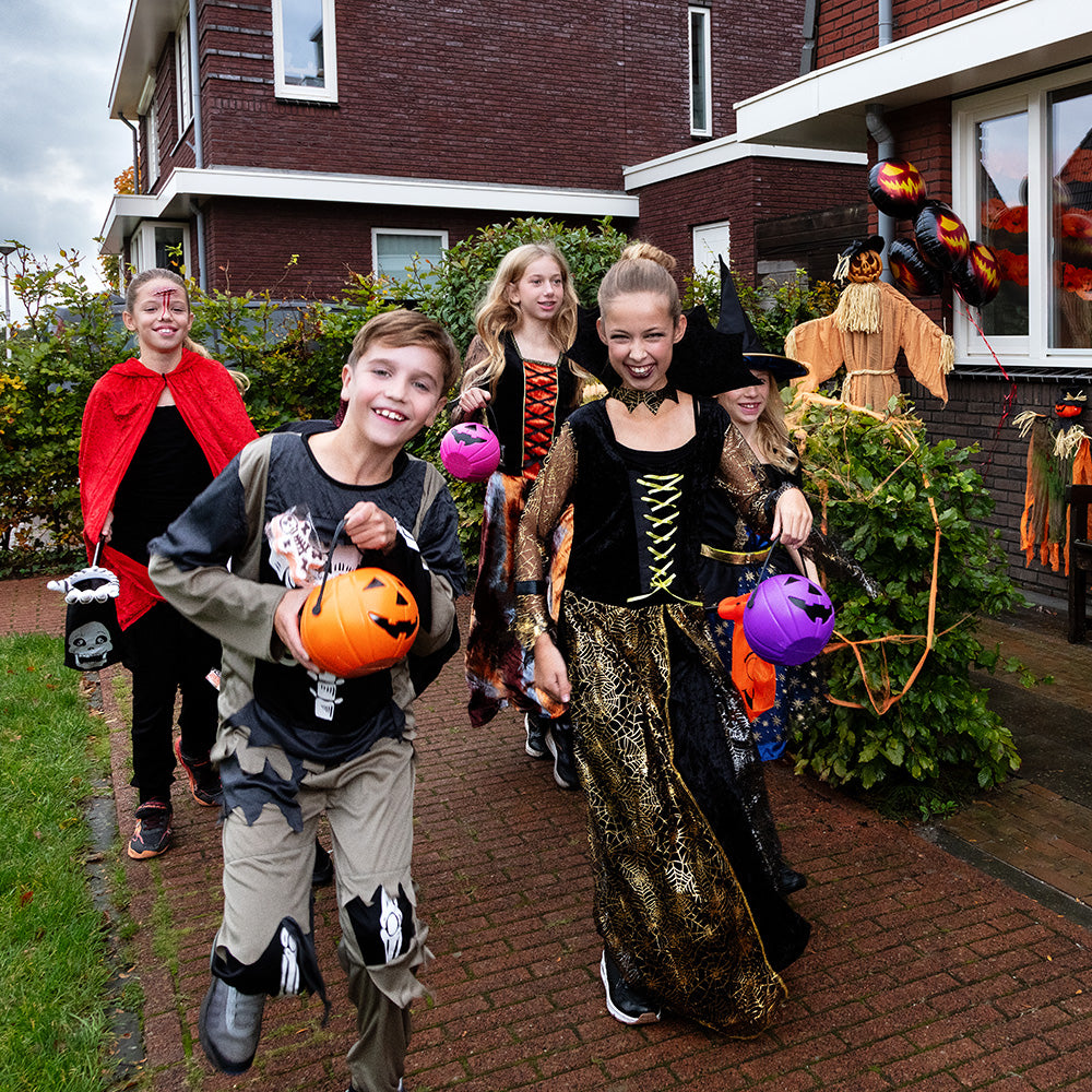 Déguisement Sorcière Halloween Enfant - Robe Citrouille avec Chapeau