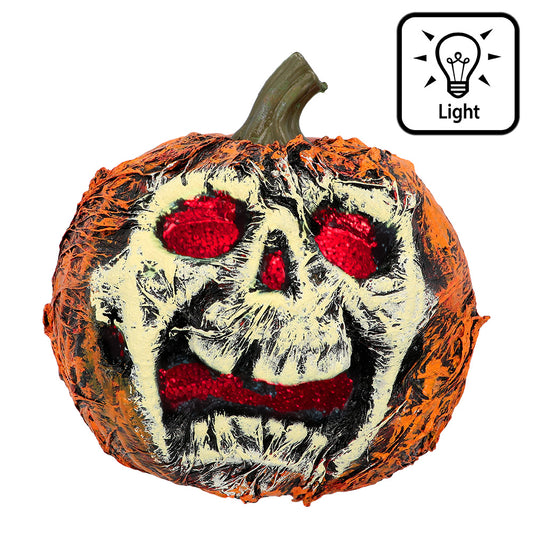 Citrouille Skull Lumineuse Halloween - Décoration LED Effrayante