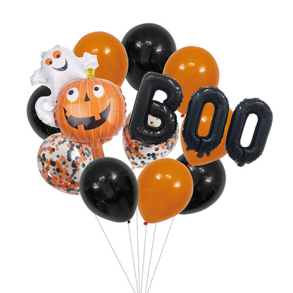 Ballons Hélium Halloween Boo - 14 pcs Décoration Fête