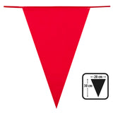 Banderole Fanions Triangulaires Rouge 20×30cm - Décoration Fête