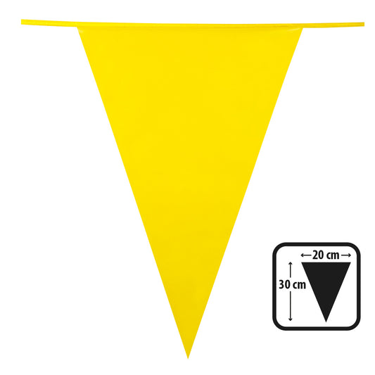 Guirlande Fanions Jaunes 20cm - Décoration Fête Colorée