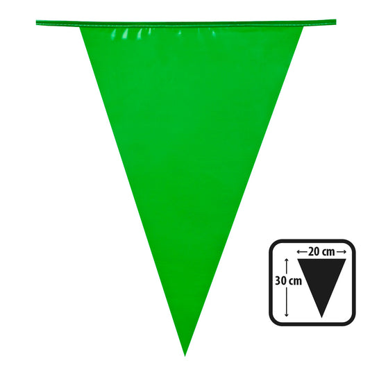 Guirlande Fanions Verts 20cm - Décoration Fête Anniversaire