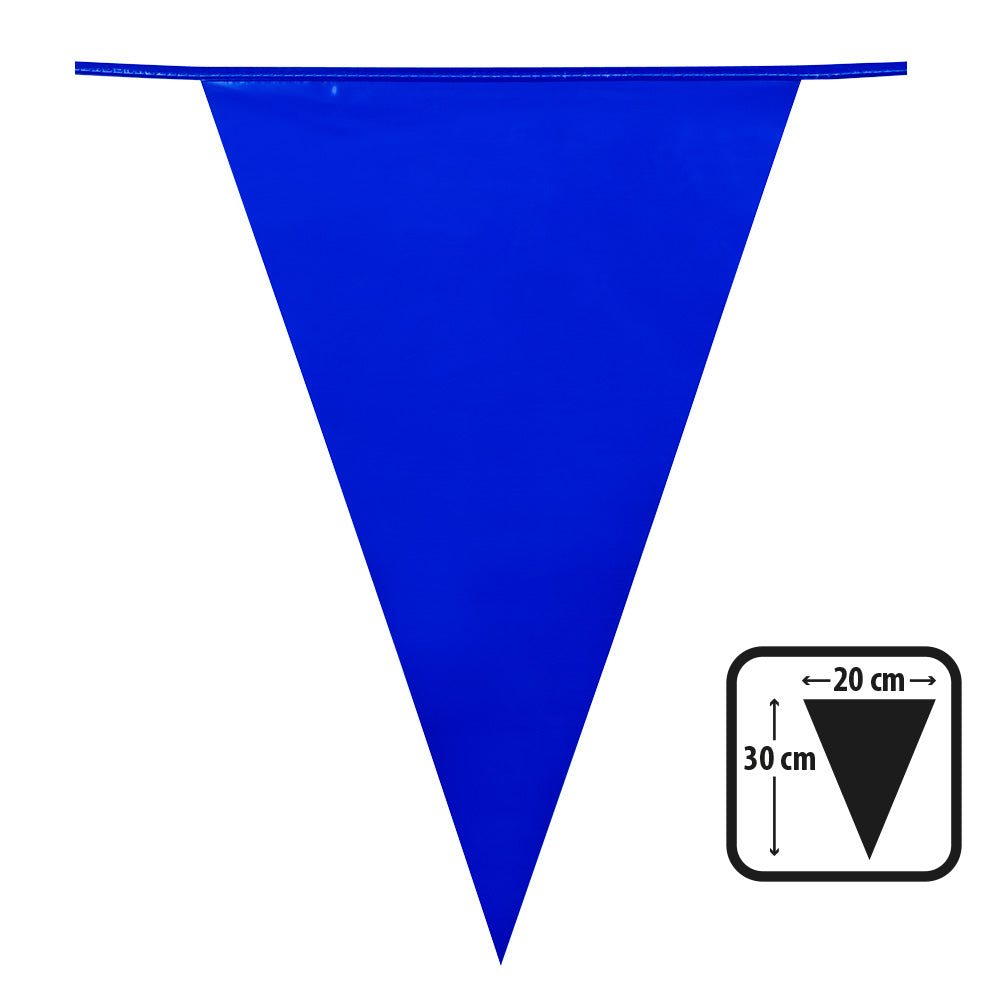 Guirlande Fanions Bleus - Décoration Fête 4 Triangles