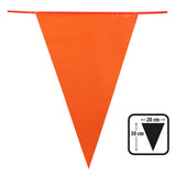 Guirlande Fanions Triangles Orange 20x30 cm - Décoration Fête