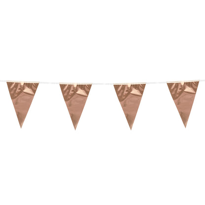 Guirlande Fanions Rose Gold 20cm - Décoration Fête Élégante