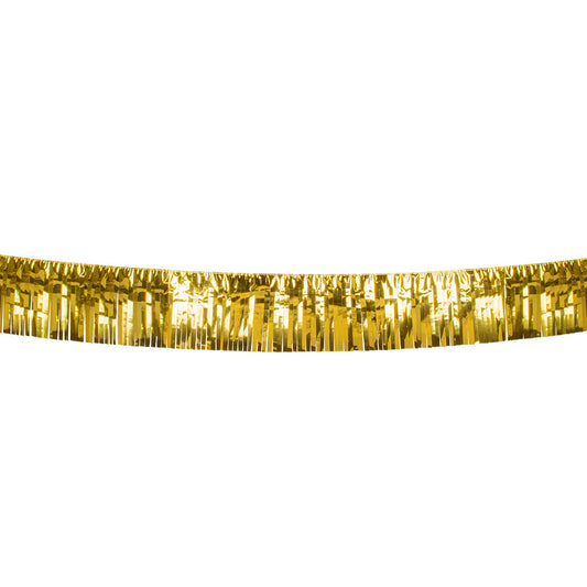 Guirlande Frange Dorée Métallisée - Décoration Graduation et Fêtes