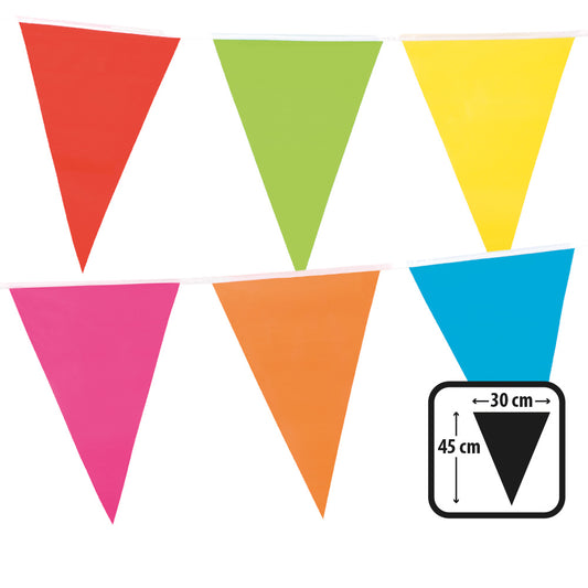 Guirlande Fanions Multicolores 10m - Décoration Fête Colorée