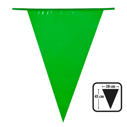 Guirlande Fanions Vert Clair 4m - Décoration Fête Réussi