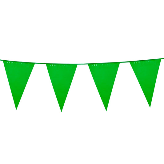 Guirlande Fanions Vert Clair 4m - Décoration Fête Réussi