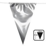 Guirlande Triangles Argentés 30cm - Déco Fête Élégante
