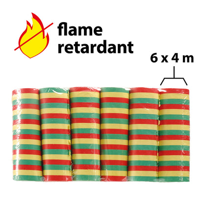 Serpentins Ignifuges 6x4m - Multicolore Fête & Célébration
