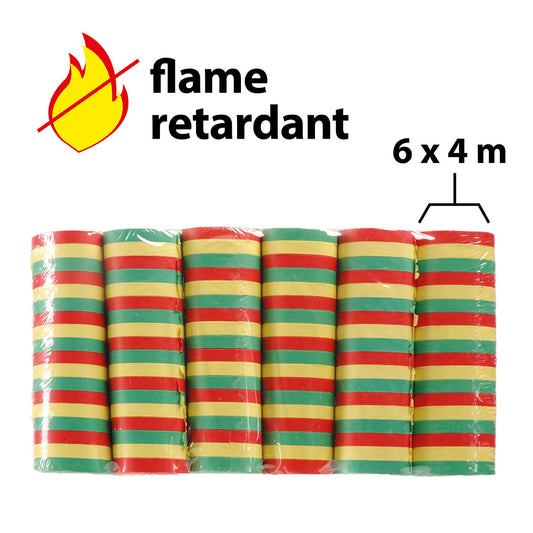 Serpentins Ignifuges 6x4m - Multicolore Fête & Célébration