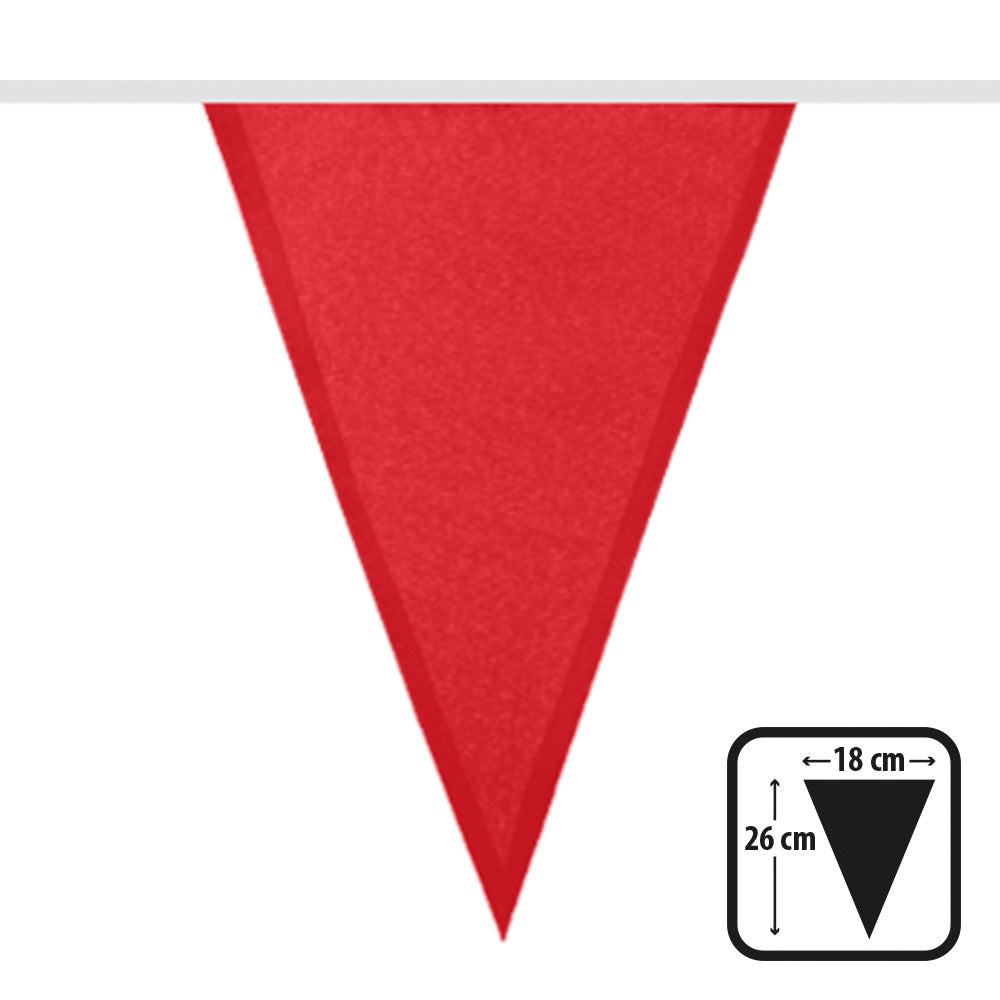 Guirlande Fanions Rouge 6M - Décoration Fête Anniversaire