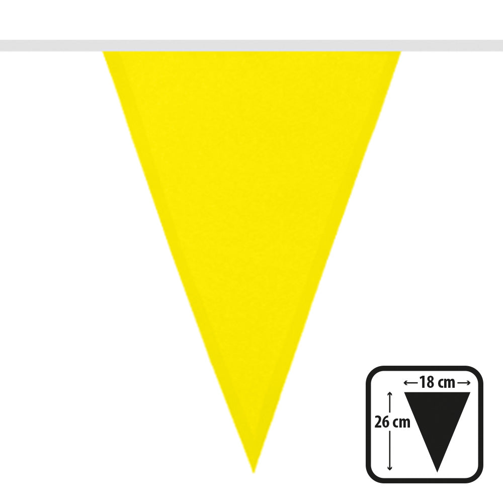 Guirlande Fanions Jaune 6m - Décoration Fête & Anniversaire