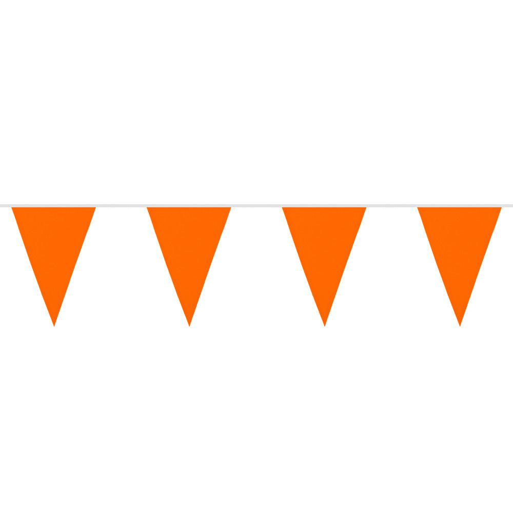 Guirlande Fanions Orange 6M - Décoration Fête Anniversaire