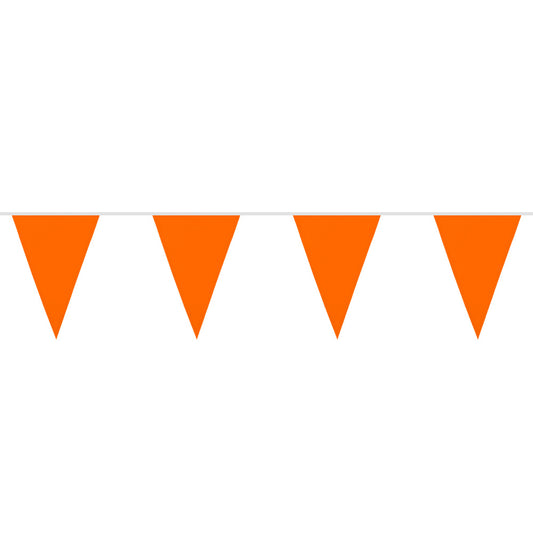 Guirlande Fanions Orange 6M - Décoration Fête Anniversaire