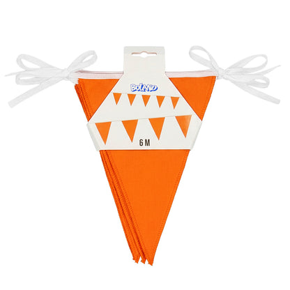 Guirlande Fanions Orange 6M - Décoration Fête Anniversaire